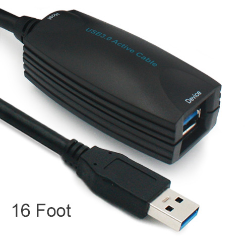 Kabel aktiv USB3/2/1 1 Port 5m USB3A-AF-16ACT